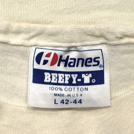 PLATOON MOVIE PROMO PALE YELLOW HANES LARGE 0692