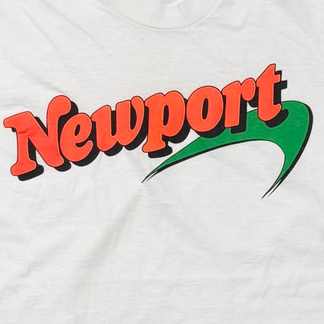 Newport ORANGE LOGO GREEN LINE WHITE SCREEN STARS XL A004