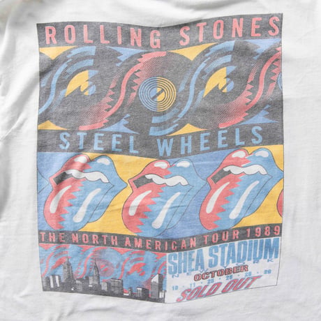THE ROLLING STONES STEEL WHEELS STEDMAN XL WHITE 9118