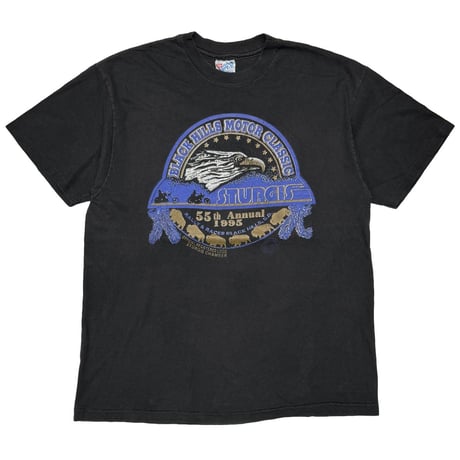 OLD&VINTAGE STURGIS 1995 55TH ANNUAL BLACK HILLS MOTOR CLASSIC HANES LARGE 2840
