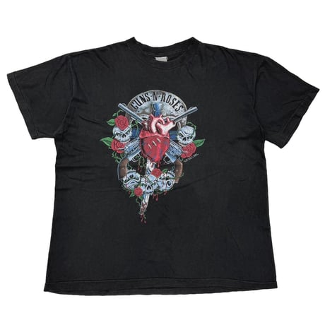 GUNS N' ROSES 1990 SKULL HEART EURO FITS XL 0792
