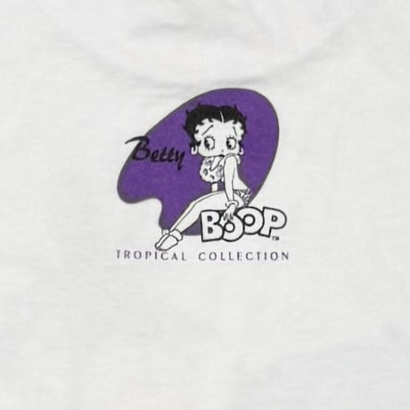 BETTY BOOP 1996 TROPICAL COLLECTION WHITE GILDAN XL 9025