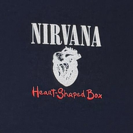 NIRVANA HEART SHAPED BOX LS NAVY FRUIT OF THE LOOM XL 3163