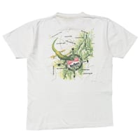 Marlboro LIZARD ADVENTURE TEAM MAP POCKET TEE WHITE OSFA FITS XL 1087