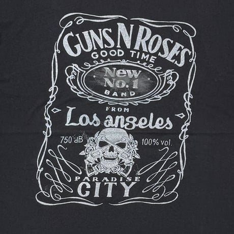 GUNS N' ROSES JACK DANIEL'S PARODY FITS XL 8597