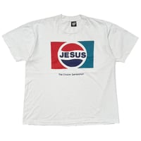 OLD&VINTAGE JESUS PEPSI PARODY WHITE SCREEN STARS XL 9289