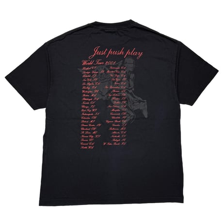 AEROSMITH DARK SORAYAMA JUST PUSH PLAY TOUR 2001 FITS XXL 7447