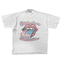 THE ROLLING STONES AMERICAN FLAG TONGUE BRIDGES TO BABYLON WORLD TOUR 97/98 WHITE ALL SPORT XL 9508