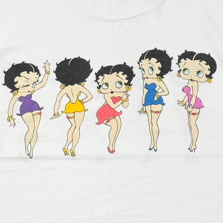 BETTY BOOP 1994 FIVE COLOR DRESS LINK PRINT WHITE XL 9101