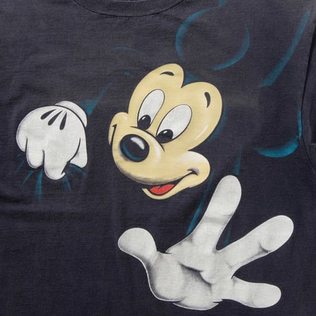 DISNEY VINTAGE MICKEY MOUSE LINK PRINT BLACK FITS XL 1999