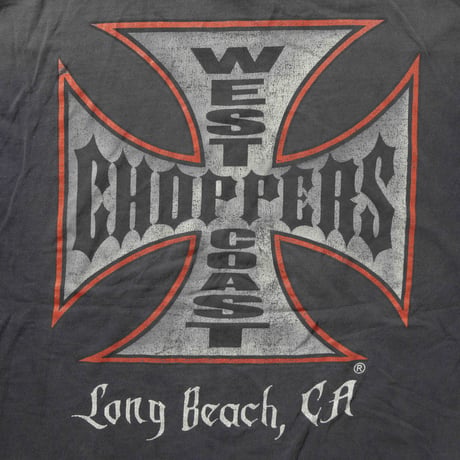 WEST COAST CHOPPERS CHROME LOGO LONG BEACH CA SS XL 9523