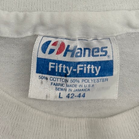 THE ROLLING STONES STEEL WHEELS TOUR 1989 WHITE HANES LARGE 5546