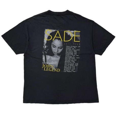 SADE 2011 TOUR SPECIAL GUEST JOHN LEGEND BLACK FITS XL 0815