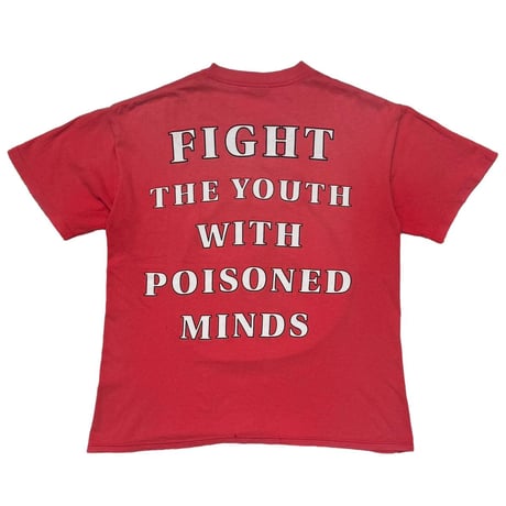 FISH BONE 1991 RACISM SUCKS FADED RED BROCKUM LARGE 9538