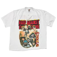 RAGE AGAINST THE MACHINE WU-TANG CLAN 1997 TOUR WHITE FRUIT OF THE LOOM XL 9553