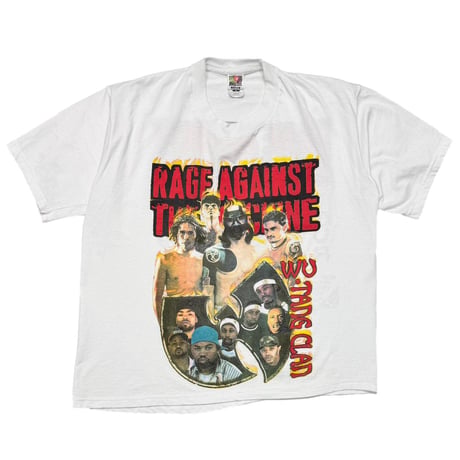 RAGE AGAINST THE MACHINE WU-TANG CLAN 1997 TOUR WHITE FRUIT OF THE LOOM XL 9553
