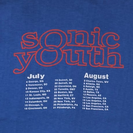 SONIC YOUTH WASHING MACHINE DOUBLESIDE BLUE ACME LARGE 7703