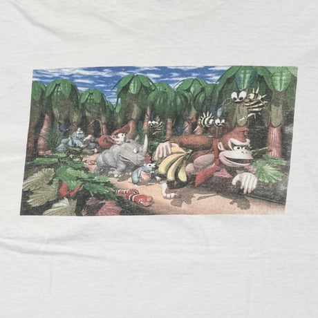 NINTENDO DONKEY KONG WHITE POCKET TEE DELTA LARGE 0136