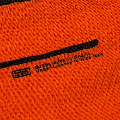 ALICE IN CHAINS THE OTHER WHITE MEAT ORANGE HANES LARGE 2830