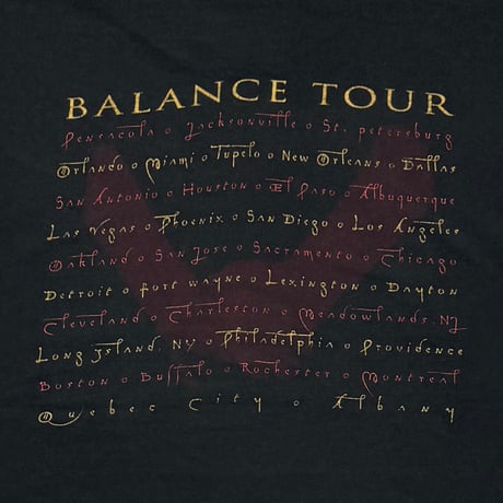 VAN HALEN BALANCE TOUR FRUIT OF THE LOOM LARGE 3496