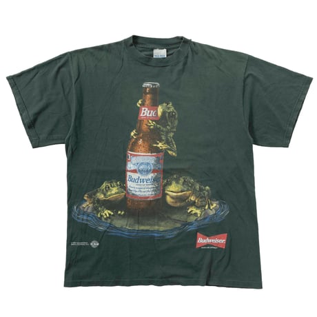 Budweiser 3FROGS BEER BOTTLE GREEN TULTEX LARGE 2050