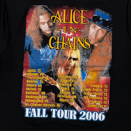 ALICE IN CHAINS FALL TOUR 2006 BOOTLEG BLACK LARGE 1888