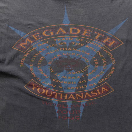MEGADETH YOUTHANASIA WORLD WIDE TOUR 1995 SOFTEE XL 1441