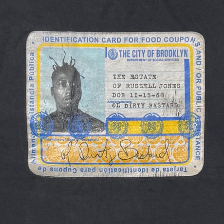 OL' DIRTY BASTARD ODB FOOD STAMP FITS XL 4368