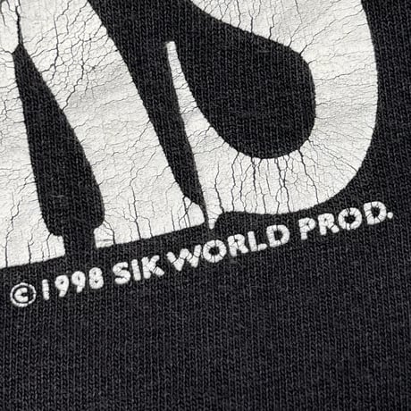 OLD & VINTAGE SIK WORLD PRODUCTIONS FUCK TWEEKERS TEXT 1998 BLACK XL 1372