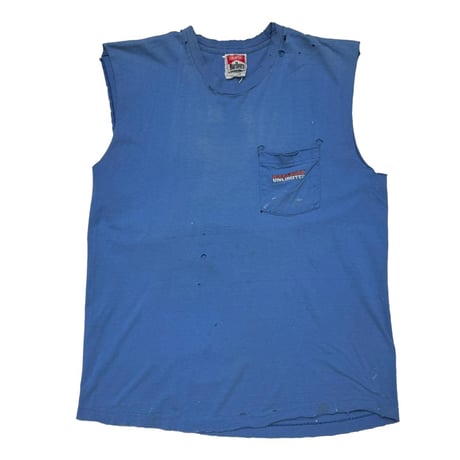 Marlboro COYOTE POCKET SLEEVELESS BLUE OSFA FITS XL 1991