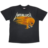 METALLICA PUSHEAD SIDE FLAMING VAMPIRE SKULL SUMMER SHIT SOFTEE XL 1856