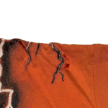HARLEY DAVIDSON THUNDER & LIGHTNING OVP Nutter Fort ORANGE HANES LARGE 7625