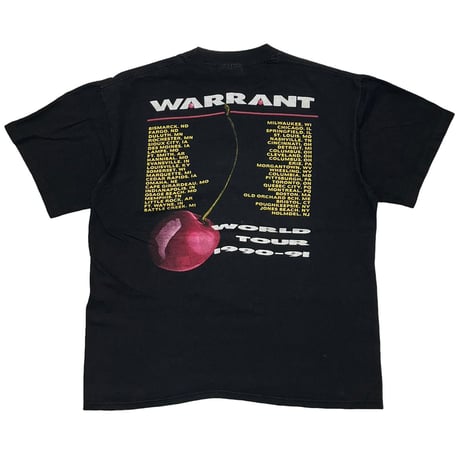 WARRANT CHERRY PIE WORLD TOUR 1990-91 BROCKUM LARGE 9959