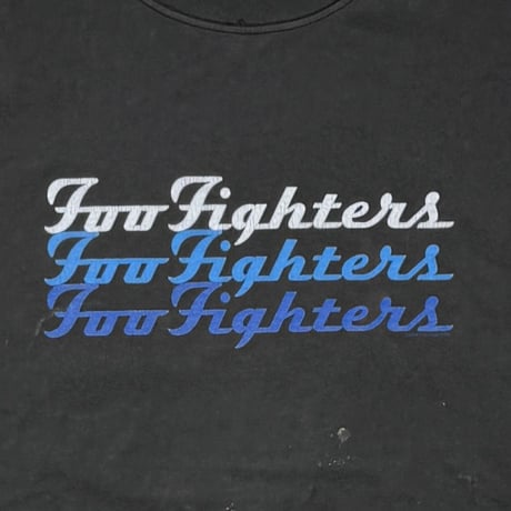 FOO FIGHTERS GRADETION LOGO FRUIT OF THE LOOM LARGE 1647
