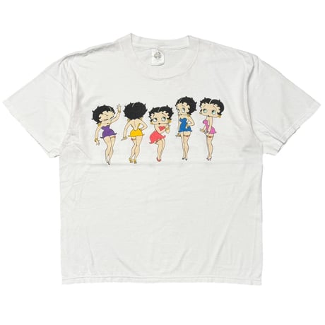 BETTY BOOP 1994 FIVE COLOR DRESS LINK PRINT WHITE XL 9101