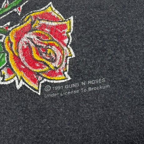 GUNS N' ROSES CROSS SKULL USE YOUR ILLUSION TOUR 1991-1992 EURO FITS XL 8168