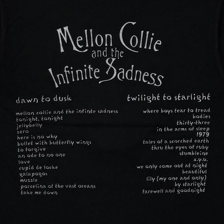 THE SMASHING PUMPKINS SP HEART MELLON COLLIE AND THE INFINITE SADNESS BLACK GILDAN LARGE 1936