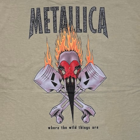 METALLICA HARD YOUR FINGERS ONE BY ONE FITS XL KHAKI 1359