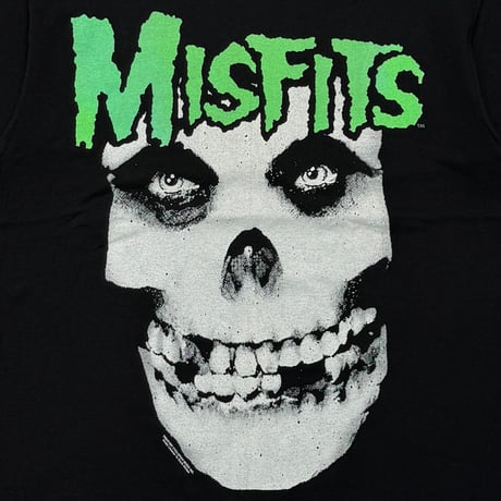 MISFITS HUGE SKULL FACE GREEN TEXT BACK AMERICAN PSYCHO TOUR 1997 FITS XL 7578
