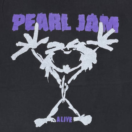 PEARL JAM ALIVE PURPLE TEXT LS HANES XL 2304