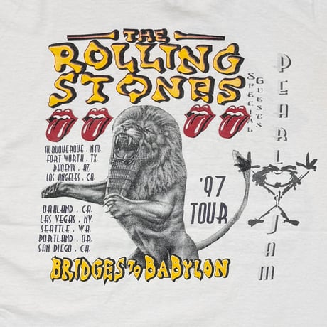 THE ROLLING STONES BRIDGE TO BABYLON AMERICAN FLAG TONGUE LS FITS XXL 2501