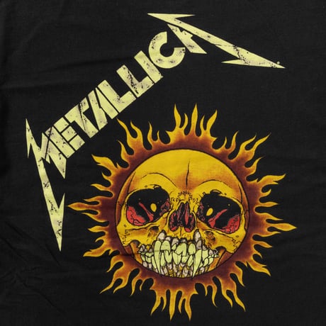METALLICA PUSHEAD SIDE FLAMING VAMPIRE SKULL 2007 HANES LARGE 4615
