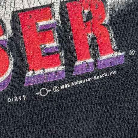 Budweiser LIZARD WRESTLING ASSOCIATION LWA LS BLACK ALSTYLE LARGE 4154