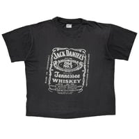 JACK DANIELS LOGO TEE FITS LARGE BLACK 0624