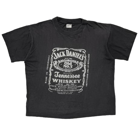 JACK DANIELS LOGO TEE FITS LARGE BLACK 0624