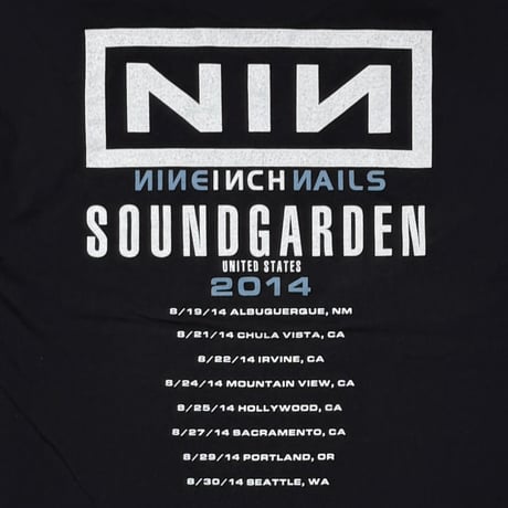 NINE INCH NAILS SOUNDGARDEN 2014 ALSTYLE LARGE 3287