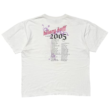 HILARY DUFF 2005 TOUR WHITE ANVIL LARGE 8323
