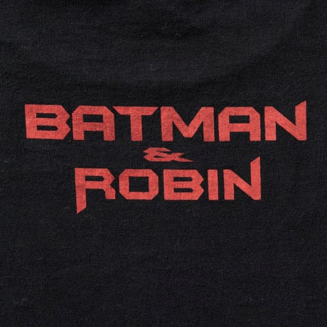 DC COMICS BATMAN & ROBIN FRONT BAT SIGNAL BLACK XL 0768