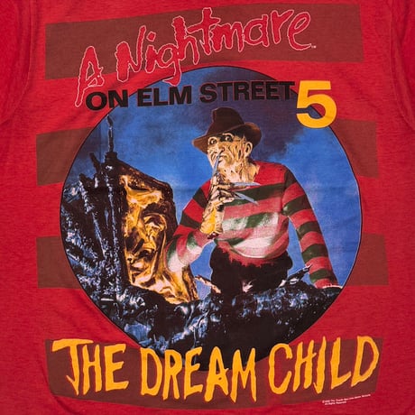 A NIGHTMARE ON ELM STREETS 5 1989 THE DREAM CHILD RED FITS L-XL 7746