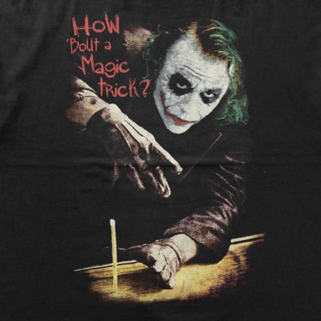 THE DARK KNIGHT JOKER HOW ABOUT A MAGIC TRICK? FITS XXL 0024